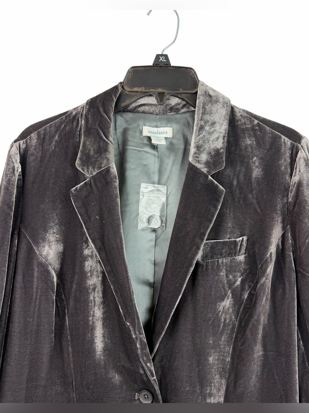 Sundance | Sofia Wolfe Gray Crushed Velvet Blazer New - Picture 2 of 8